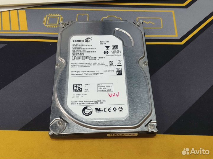 500 Гб жесткий диск Seagate SATA 3.5
