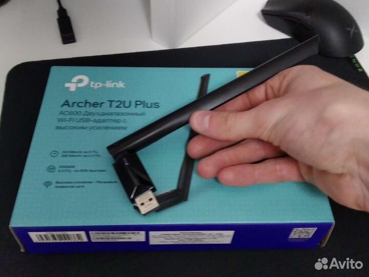Wi-Fi адаптер: tp-link archer t2u plus