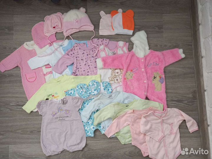 Одежда для девочки пакетом с рождения