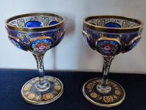 2 коллекционных бокала Мозер Богемия