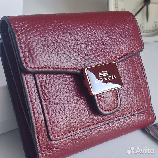 Кошелек женский Coach mini эмаль (red)