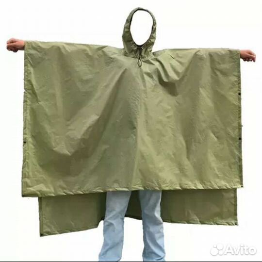 Дождевик водонепроницаемый пончо (разные цвета)