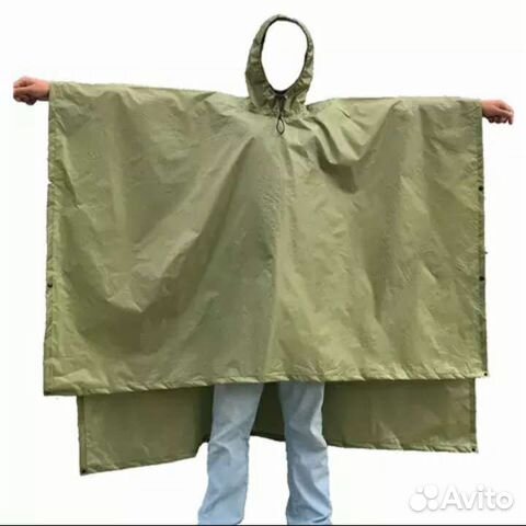 Дождевик водонепроницаемый пончо (разные цвета)