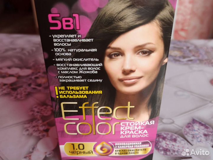 Краска для волос черный