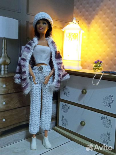 Вязаная одежда для барби