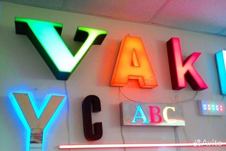 Объемные буквы, вывеска, наружная реклама