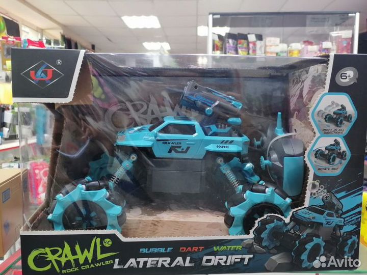 Джип радиоуправляемый «Краулер», пускает мыльные п