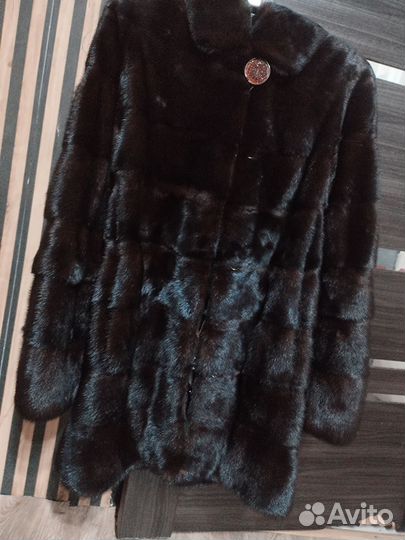 Шуба норковая 42 44 поперечка