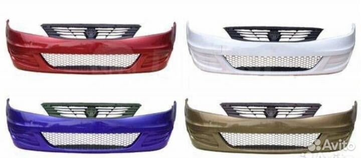 Бампер передний на Renault Logan 1 фаза 2