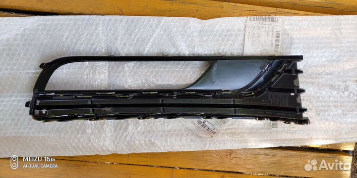 Накладка на передний бампер левая для пассат Б7 va