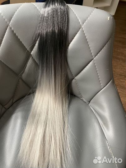 Волосы на заколках