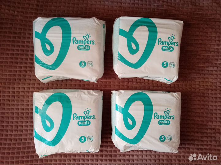 Памперс трусики 5 (33 штук) новые