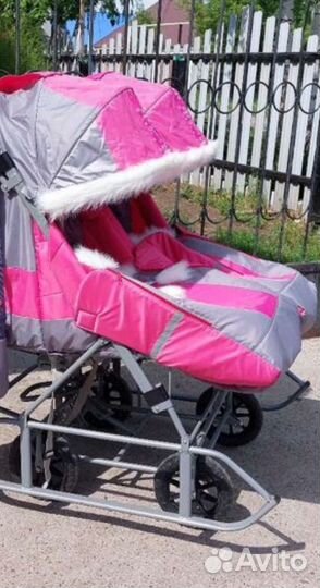 Санки коляска для двойни