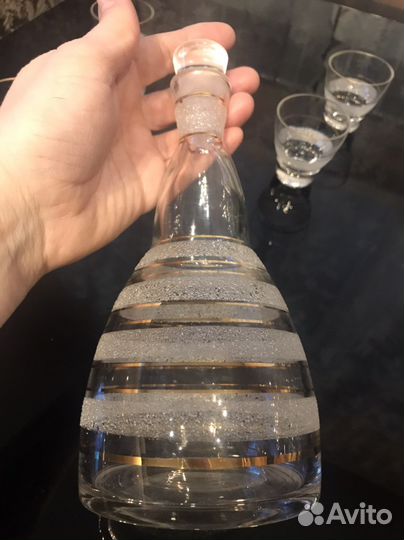Графин, штоф, рюмки, бокалы ссср, винтаж