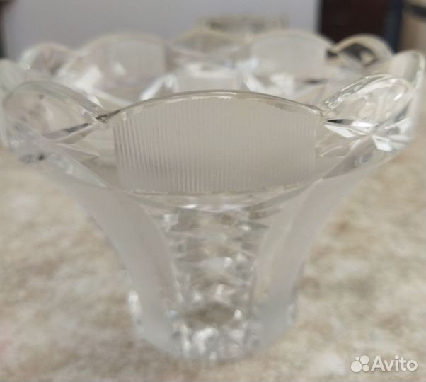 Ваза хрустальная конфетница СССР