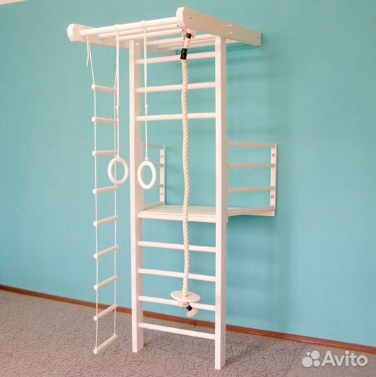 Шведская стенка с балконом и аксессуарами