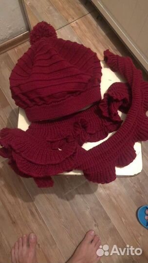 Комплект женский шапка шарф