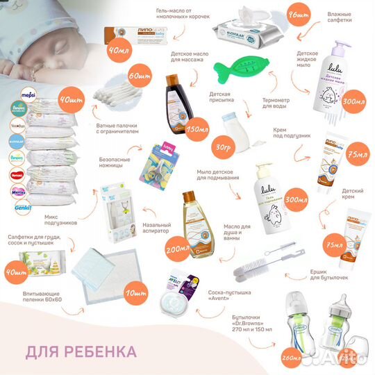 Прозрачная сумка в роддом +43 предмета. Super Mama