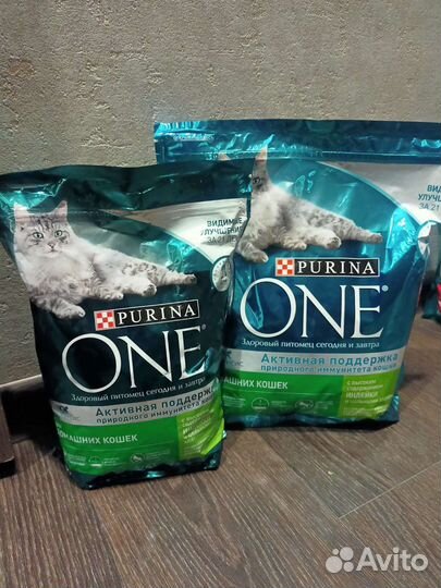 Purina One, 3 кг и 1.5кг разные возможна доставка