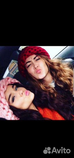 Шапка хельсинки зефирка крупной вязки