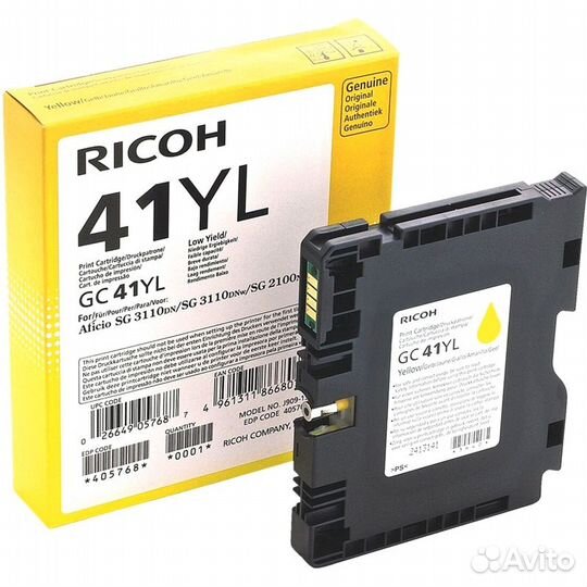 Картридж для струйного принтера Ricoh 405768