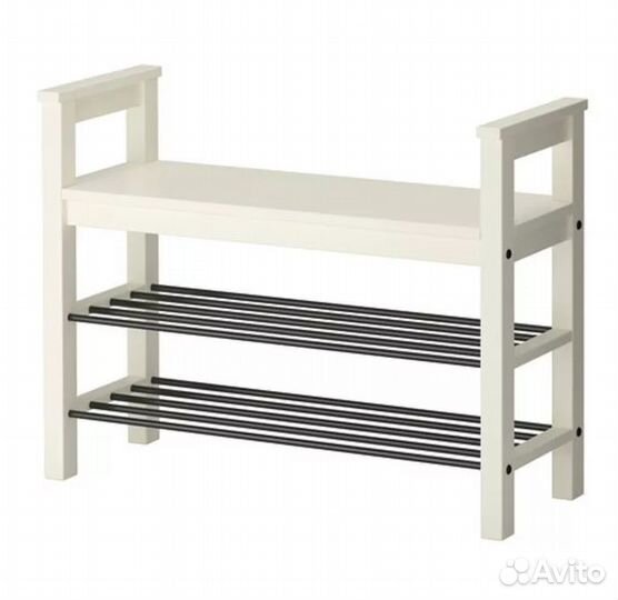 Скамья для обуви кантри 85 (икеа хемнэс),белый