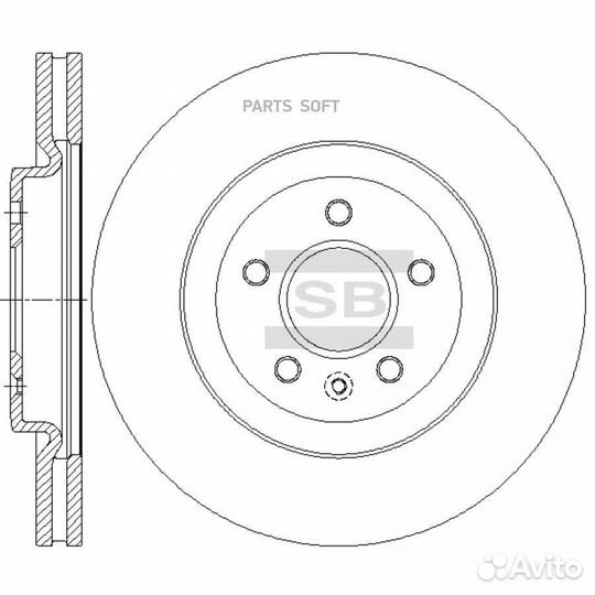 Sangsin brake SD5325 Диск тормозной ford explorer