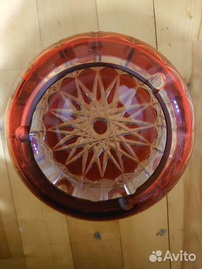 Хрустальная пепельница чехия