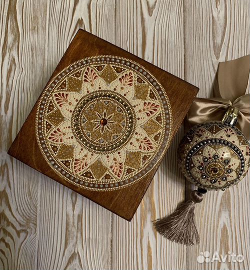 Новогодние шары с ручной росписью