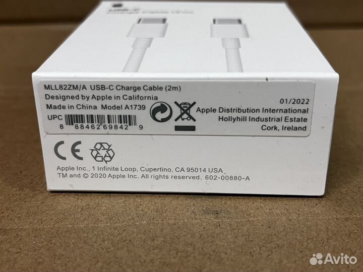 Кабель USB-C Apple MLL82ZM/A оригинал