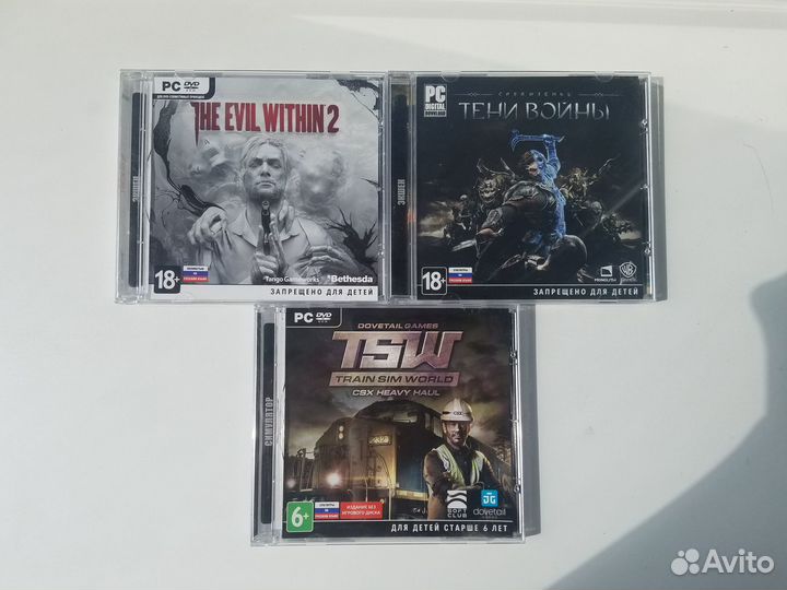 Диски с играми для пк б/у