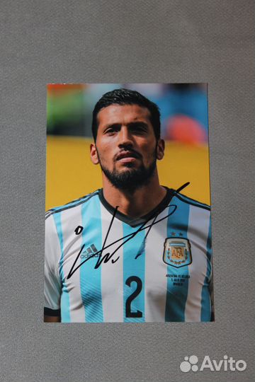 Автографы игроков сборной Аргентины по футболу