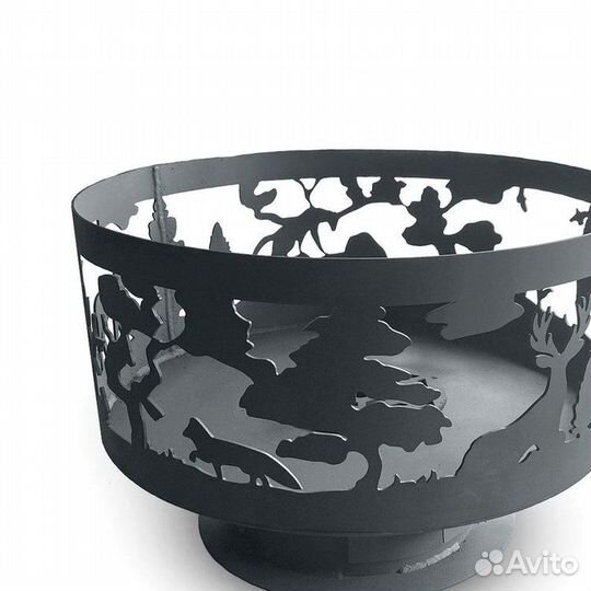 Костровая чаша изображение леса 60см высота 25см