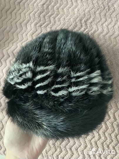 Шапка из хвостов норки