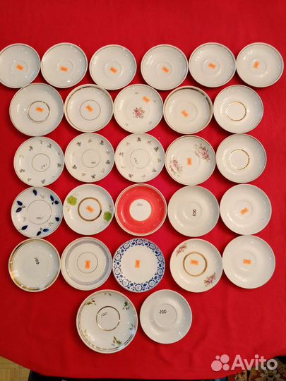 Советские блюдца. Советский, немецкий фарфор