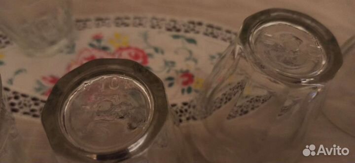 Граненые стопки СССР с номером. Цена за всё