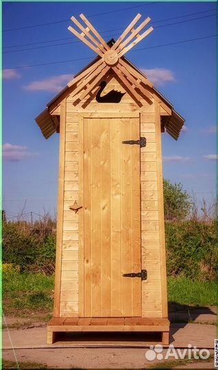 Дачный туалет деревянный ACC340