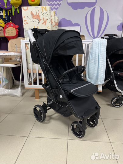 Коляска Бабало 2024 чёрный на чёрной раме