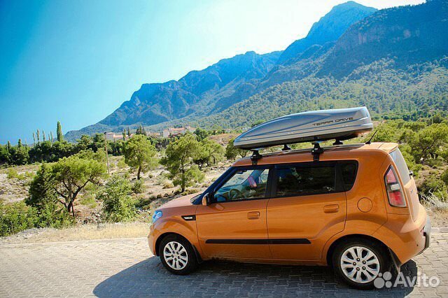 Бокс Terra Drive 480 серый матовый на Kia Soul