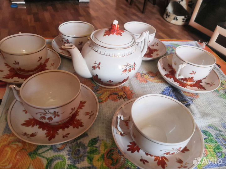 Чайный сервиз вербилки СССР