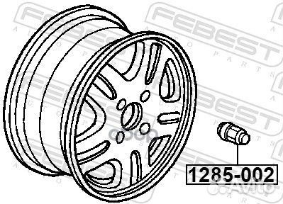 Гайка колесная hyundai accent 00- 1285-002 Febest