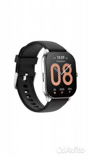 Смарт-часы Amazfit Pop 3S серебристый/черный