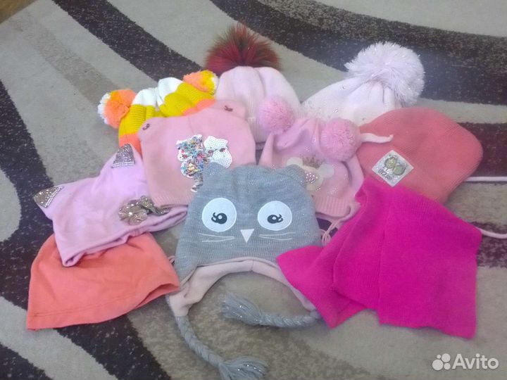 Шапка и шарф для девочки