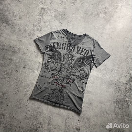 Футболка Affliction Type Overdyed y2k