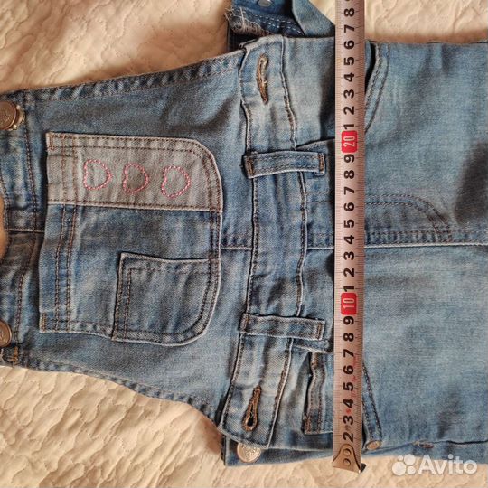 Джинсовый комбинезон для девочки 104