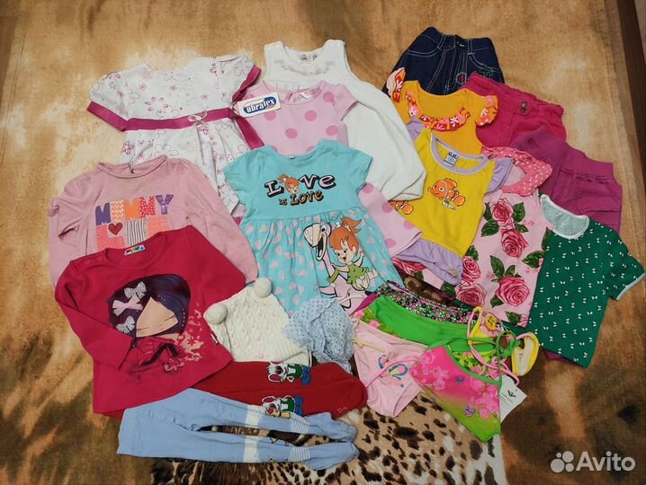 Детская одежда для девочек 86 пакетом