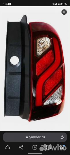 Задний фонарь правый на renault duster
