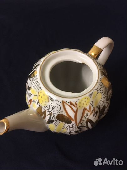 Сервиз чайный « Золотые ромашки», лфз