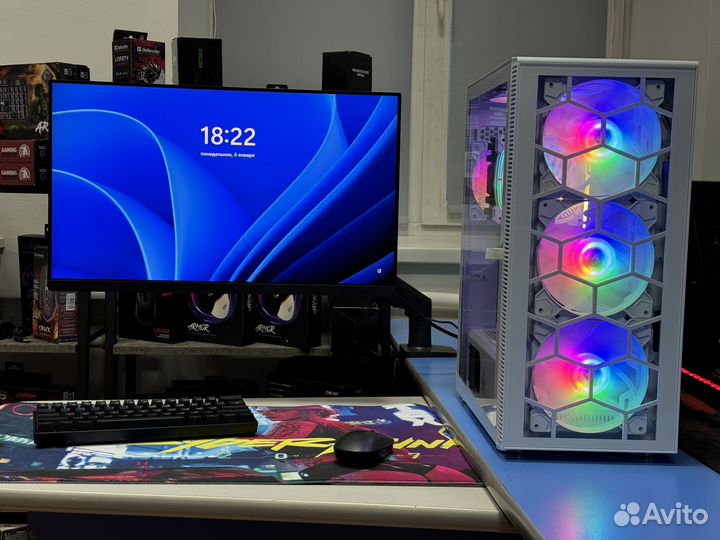 Игровой+Xiaomi 24/165+ryzen 5 7500f+RTX4060ti+DDR5