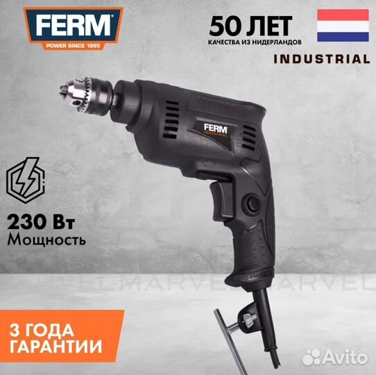 Новая Дрель Ferm PDM1047P